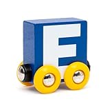 BRIO Buchstabenzug E | Holzeisenbahn Set Zubehör Spielzeug für Kinder ab 2 Jahren