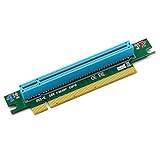 Balrbex PCI-Express 16X Riser Card mit 12V/3.3V Powers LED für 1HE /2HE Server M.2 (NGFF) Key B+M to Key M Adapter