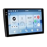 [4+64G] Autoradio mit Kabelloses Carplay/Android Auto, Motorsi 7 Zoll 2 Din Android IPS Bildschirm Touchscreen Car Radio mit GPS/Bluetooth/SWC/FM/RDS/WiFi/USB + Rückfahrkamera