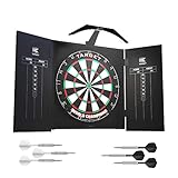 Target Darts Arc Dartboard-Beleuchtungssystem im Heimkabinett-Set Inklusive Weltmeister-Dartboard und 2 Dart-Sets, Schwarz, Standardgröße