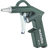 metabo Druckluft-Blaspistole BP 10-1/4' Anschluss, 6 bar, 200 l/min Luftbedarf - Robustes Aluminiumgehäuse, hohe Leistung und Präzision - Ideal für Reinigung und Trocknung, Profi-Qualität