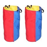 Beaupretty 2 Stück Hüpfsäcke aus Strapazierfähigem Leichte Jutesack rennsäcke für Erwachsene Bunte Outdoor Spiele für Geburtstag Familienfeier Teamwettbewerb und Freizeitspaß