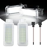 AUTOXBERT 2X LED SMD Fußraumbeleuchtung Innenbeleuchtung Kofferraum Türbeleuchtung Lampe für Au-di A2 A3 A4 S4 A5 A6 A8 Q5 Q7 VW Pass-at Rabbit Golf Jetta, Plug&Play