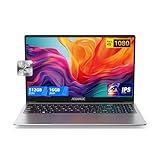 ACEMAGIC Laptop, Metallgehäuse, 15,6 Zoll FHD, 16 GB DDR4 512 GB SSD Notebook, In-tel Quad-Core N97(bis zu 3,60 GHz) schlägt N5095,Leichter Laptop 15 Zoll mit WiFi, BT5.0, USB 3.2×2, Type C,HDMI(Gray)