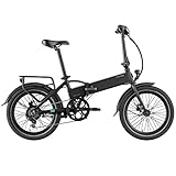 LEGEND EBIKES Monza | Ebike klappbar, E Faltrad, E Klapprad, E-Bike | hydraulische Scheibenbremsen | Shimano 6-Gang Schaltung | 20 Zoll | 250W Motor | Onyx Black 10.4 Ah 374 Wh