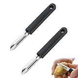 2 Stück Sparschäler,Kartoffelschäler,Edelstahl Schäler,Gemüseschäler,Potato Peeler,Kartoffelschälmesser,Gurkenschäler,Universalschäler,Karottenschäler,Peeler für Vegetable,Kartoffeln,Karotten,Gurken