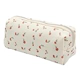 OYIWINMI Federmäppchen für Schule Büro, Federtasche mit Reißverschluss, Mäppchen mit Aesthetic Blumen, Pencil Case für Mädchen Kosmetiktasche und Geldtasche