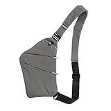 Lixada Anti Diebstahl Schultertasche, Brustasche, Leichtes Crossbody Tasche, Umhängetasche, Sling Bag für Männer Frauen Outdoor Sport Reise Wandern