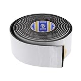 Motoforti Universal Weatherstrip Tarpaulin Reparaturband Leck- undurchlässiges Zelt Markisenband Reißfestes Band für LKW Wohnmobil Auto, 3,15'x0,20'x16,40ft, EVA-Schaum, Weiß, 1 Stück