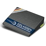 Beautissu Sitz Keilkissen formstabil Anti-Rutsch Bezug Waschbar & Reißverschluss – Ergonomisches Sitzkissen Keilkissen für Stuhl Home Office Bürostuhl Stuhlkissen Büro Anthrazit – BeauErgo