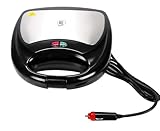 Sandwichmaker 24V 240W für LKW und Wohnmobil, mit Sicherheitsverschluß, 2 LED-Indikationslichter, 2 Antihaft-Heizplatten, Kabel für Zigarettenanzünderbuchse