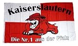 Fahne / Flagge Kaiserslautern Bulldogge Fan 90 x 150 cm