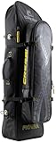 CRESSI Unisex-Adult Piovra Dry Fins Backpack Rucksack/Tasche mit Wasser abweisender Behandlung für Langflossen und Ausrüstung Angel/Apnoe, Schwarz/Gelb, XL