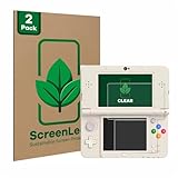 ScreenLeaf (2 Stück Schutzfolie für Nintendo New 3DS [nachhaltiger Displayschutz, Folie, transparent, kratzfest]