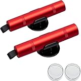 Safe Pro X Auto 2-in-1 Gurtschneider & Nothammer | Professioneller Fensterbrecher mit Testglas | Notfallhammer für PKW & Busse | TÜV-geprüftes & Wasserunfälle Sicherheitswerkzeug Set, Rot-2 Stück
