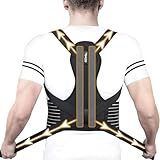 ZINUU Rücken Geradehalter, Rückenstützgürtel Haltungskorrektur Damen Herren, Haltung Korrektur Gurt, Back Posture Corrector, Verstellbare Haltungstrainer Rückengurt - Rückenstütze(49.2'-51.2')