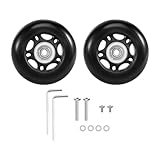 Asyduey 2 Satz GepäCkkoffer-ErsatzräDer, Achsen und SchraubenschlüSselreparatursatz, 68 Mm