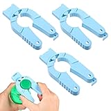 Ymapinc 3 Stück Senioren Flaschenöffner Hilfe 3-In-1 Flaschenöffner für Senioren Kunststoffe Deckelöffner Bottle Cap Deckelöffner Geeignet für Wasserflaschen-Schraubverschlüsse Dosen