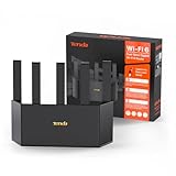 Tenda RX12L Pro Wi-Fi 6 WLAN Router (AX3000 Dualband 2402Mbit/s 5 GHz, 574Mbit/s 2,4GHz) 5x6dBi Antennen, 4XGigabit-Port, 160MHz Bandbreite, Wi-Fi+, Kindersicherung, WPA3, Keine DSL-Funktion