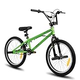 Hiland 20 Zoll BMX, 360° Rotor-System, Freestyle, 4 Stahl Pegs, Kettenschutz, Freilauf Green kinderfahrrad
