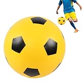 Weicher Fußball für Kinder – hochdichter weicher Ball, leiser Ball für den Innenbereich, leichtes Fußballspielzeug für aufblasbare Sportarten und Indoor-Übungen