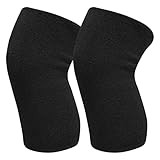 Xzeemo 1 Paar Unisex Knieschoner, Winter Warm Knieschützer, verdickte Knieorthese, Baumwolle Knieschützer, Anti Rutsch Kniebandage, Beinlinge, Knieschoner Winter für Damen, Herren