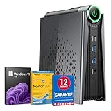 various Gaming PC, AMD Ryzen 7 8745HS (8C/16T, bis zu 4.9GHz),32GB DDR5 1000GB M.2 NVMe SSD Computer mit Windows 11 Pro | 4K Triple Display | USB 4.0 Type-C | 2,5 Gigabit Ethernet | WiFi 6 | BT 5.2