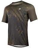 ROTTO Herren Mountainbike Trikot Kurzarm Radtrikot für MTB BMX Downhill Kurze Ärmel Schnell Dry