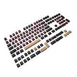 UKCOCO 1 Satz 136 Stück Tastenkappe Mechanische Tastatur Benutzerdefinierte Tastatur Computer Tastaturkappen Tastatur- Tastaturschutz Pbt