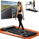 DH FitLife Walking Pad TÜV geprüft 1-6km/h mit 6% Steigung | Verlängertes Laufband für Zuhause & Büro | Platzsparendes Laufband Schreibtisch mit APP-Steuerung | Leises Treadmill for Home