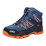 CMP Kids Rigel Mid Trekking Shoes Wp Traillaufschuh, Bluesteel Flame, 36 EU
