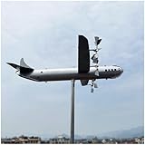 Flugzeugspinner Aus Metall, Metall Windrad, Deko FüR DraußEn, Windspiele Garten, füR Garten, Terrasse, Rasen, Landschaftsdekoration Im Innenhof