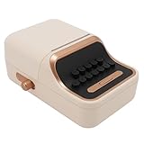 Asixxsix Bluetooth Etikettendrucker, Tragbarer Thermo-Etikettendrucker im Stil Einer Alten Schreibmaschine Unterstützt 30-52mm breite Etiketten Kleiner Etikettendrucker ohne Tinte für Home