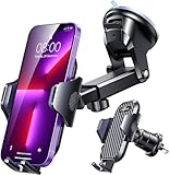 VANMASS 2024【Militär-Klasse】 Handyhalterung Auto Upgrade【Stärkste Saugnapf & Lüftungshaken】 4 in 1 Handy Halterung Auto 360° Drehbar Handyhalter Auto auf Armaturenbrett Scheibe für iPhone Samsung usw