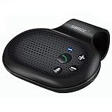 SUNITEC Freisprechanlage für Auto Bluetooth,Drahtloser Freisprecheinrichtung Auto,Unterstützung Siri,Musik,Automatisches Einschalten,Freihändiges für 2 Telefone Gleichzeitig，mit Sonnenblende - BC906