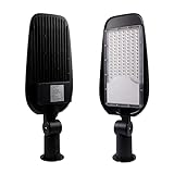 LUXULA LED-Straßenleuchte, Wegeleuchte, Außenleuchte, Laterne, 50 W, 5800 lm, 5000 K (neutralweiß), IP65,(Ø48-60 mm)