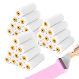 Lackierwalze 30 x Schaumstoffrolle Lackrolle 4 Zoll Farbroller Hochdichter Farbrolle Malerrolle Klein Lackierrolle für Haus und Möbelmalerei und Dekoration