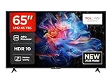 TCL 65V6C 65 Zoll Direct LED TV, 4K HDR Fernseher, Smart TV mithilfe von Google TV (Dolby Audio, Motion Clarity, Kompatibel mit Google Assistant & Alexa)