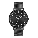 Calvin Klein Analog Quarzuhr für Herren Kollektion MODERN MESH mit Schwarzes Edelstahl-Mesh-Gliederarmband - 25200046