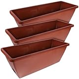 Milisten 3St Pflanztrog für Blumentöpfe Hauspflanzentöpfe Pflanzenkorb Kräuterpflanzer Korb aus Seegras Anlage Hanging Basket plastikblumen im Topf Blumentopf Blumenkübel aus Kunststoff rot