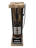 Personalisierte Geschenke für Männer Frauen Geschenkidee - Eiserne Reserve Black Edition Jim Beam Whisky (1 x 0.70 l) incl. Notsäge - Geburtstag Hochzeit Abschied