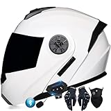 Byroads Helm Motorrad Modularer Bluetooth-Helm Klapphelm Full Face Motorradhelm mit ECE Zertifiziert Damen Herren Integralhelme Motorrad Integrierter Roller-Helm Mofa Helm Moped-Helm