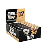 ESN Designer Bar Box, Peanut Caramel, 12 x 45 g, der ideale Snack mit bis zu 14 g Protein pro Riegel - made in Germany