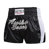 Boxhose mit elastischem Bund für Damen und Herren im MMA-Training (XXXL, Schwarz)