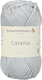 Schachenmayr Catania 9801210-00434 Nebel Handstrickgarn, Häkelgarn, 100% Baumwolle (11,5 x 5,2 x 6 cm)