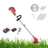 Kabelloser Elektro-Rasenmäher mit Mulchfunktion, faltbarer Körper, Akku und Ladegerät inklusive, 6 Schnitthöhen, Handschieber, Rasenmäher-Set