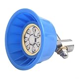 Drivstraw Einstellbare Sprühdüse für landwirtschaftliche Bewässerung - Hochdruckdüse aus Kupfer & Kunststoff mit Schwenkdesign, kompatibel mit Gartensprühgeräten, Blau