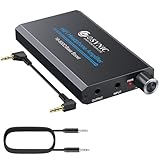 eSynic Professioneller Bass Kopfhörerverstärker 16-600Ω, Hi-Fi Audio mit verbessertem Bass – Wiederaufladbar, langlebig und tragbar für MP3, Smartphones, Laptops und mehr