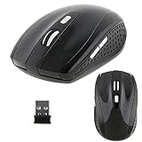 REALMAX® Kabellose Maus, ergonomisch, 2,4 GHz, Nano-USB-Empfänger, schnurlos, optische Mäuse, Scrollrad, für Gaming, Windows 10, Computer, PC, Laptop, MacBook, Pro, Chromebook, Lenovo, HP,