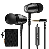 LUDOS OMNITONE Kopfhörer In Ear Kopfhörer mit Kabel und Mikrofon, 5 Jahre Garantie, In Ear Ohrhörer, 3,5 mm Klinkenstecker Earbuds, Satte Bässe Earphones, Headphones für iPhone, iPad, Huawei, Samsung
